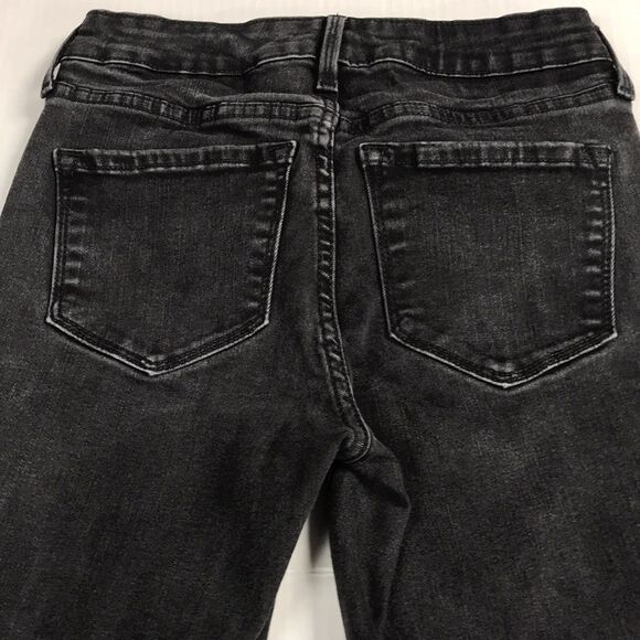 OLD NAVY Rockstar Mid Rise Black Jeans Womens Size 4 Comfort Stretch Denim - Picture 3 of 10